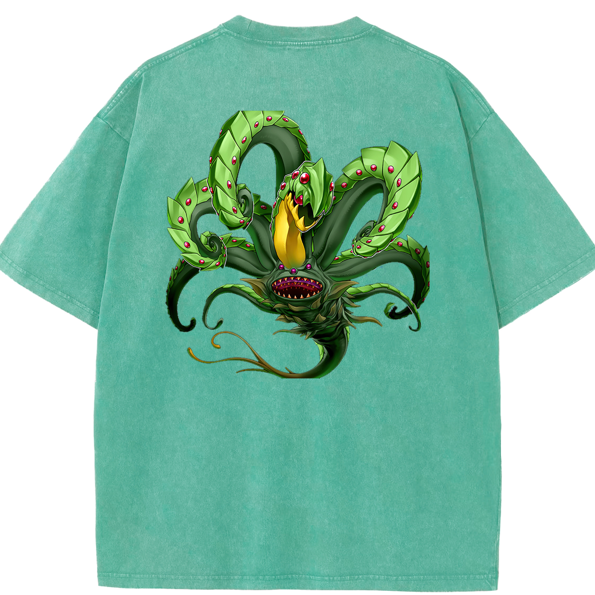 （画像用） 遊☆戯☆王 Yu-Gi-Oh! 綿100% ヴィンテージ風 半袖Tシャツ（背面プリント）